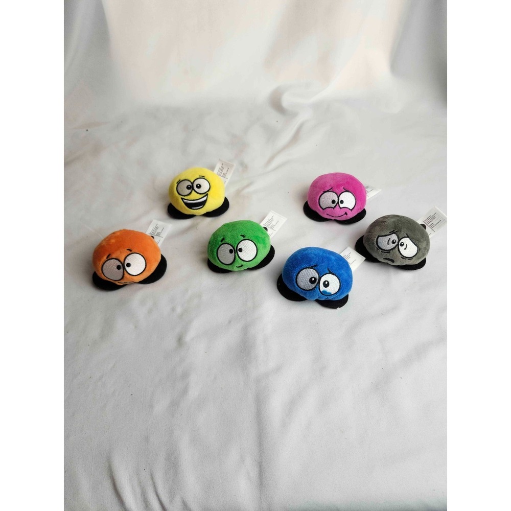 Diane Alber Inspire to Create Emotion Plush Multicolor Knit Toys Lot Of 6